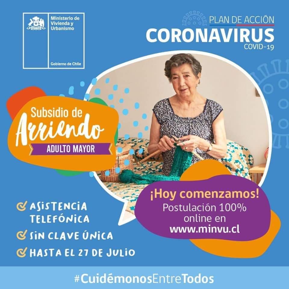 En este momento estás viendo Llamado especial de subsidio de arriendo para personas mayores.