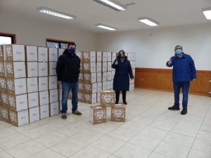 Lee más sobre el artículo Municipalidad de Loncoche recibe cajas de alimentos para 536 familias.