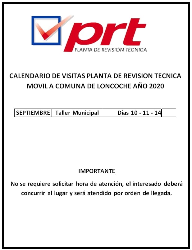 En este momento estás viendo Planta de Revisión Técnica Móvil en Loncoche.