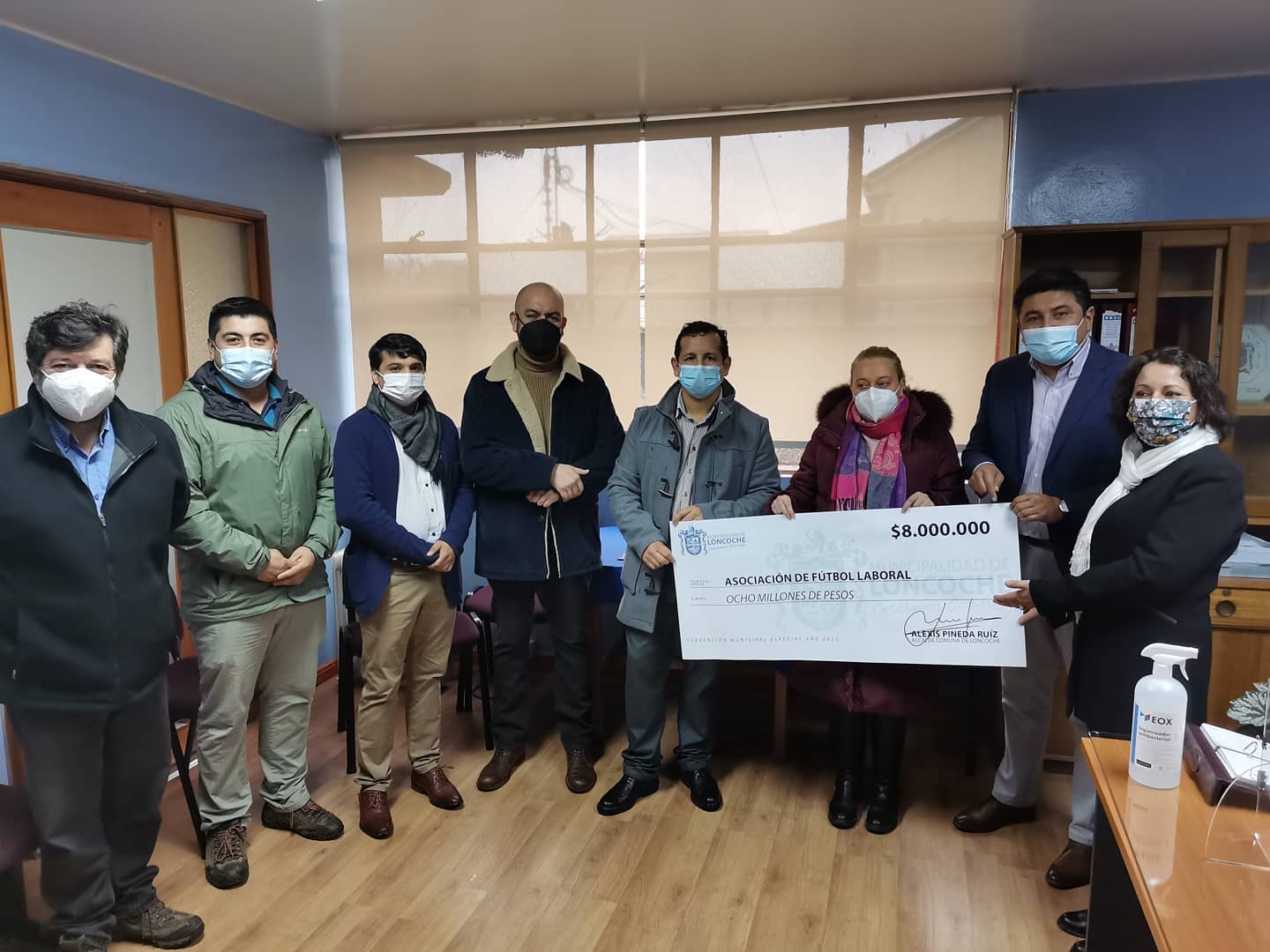 En este momento estás viendo 8 millones de pesos recibió como subvención el asociación de fútbol laboral de Loncoche por parte del municipio de Loncoche.