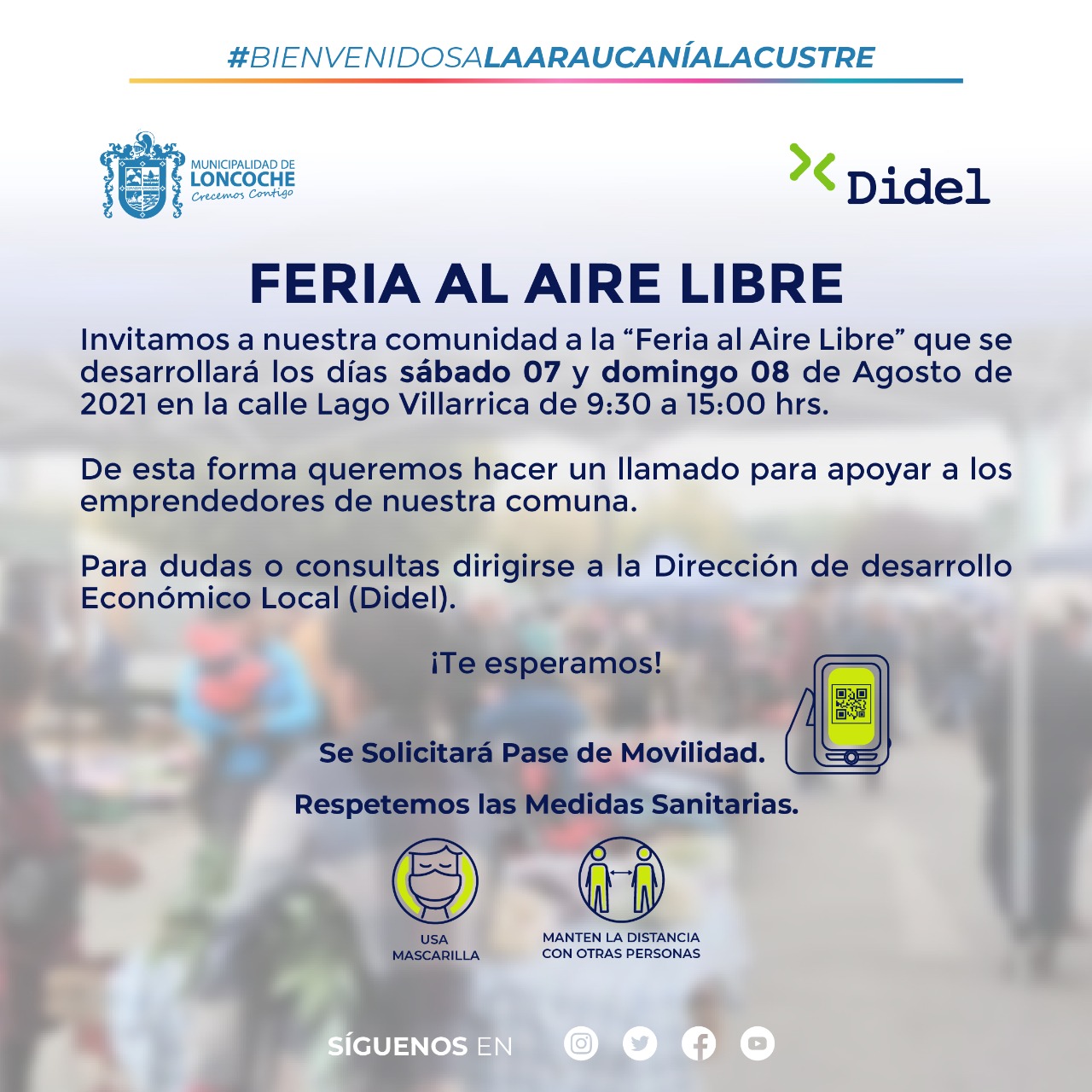 En este momento estás viendo FERIA AL AIRE LIBRE EN #LONCOCHE.