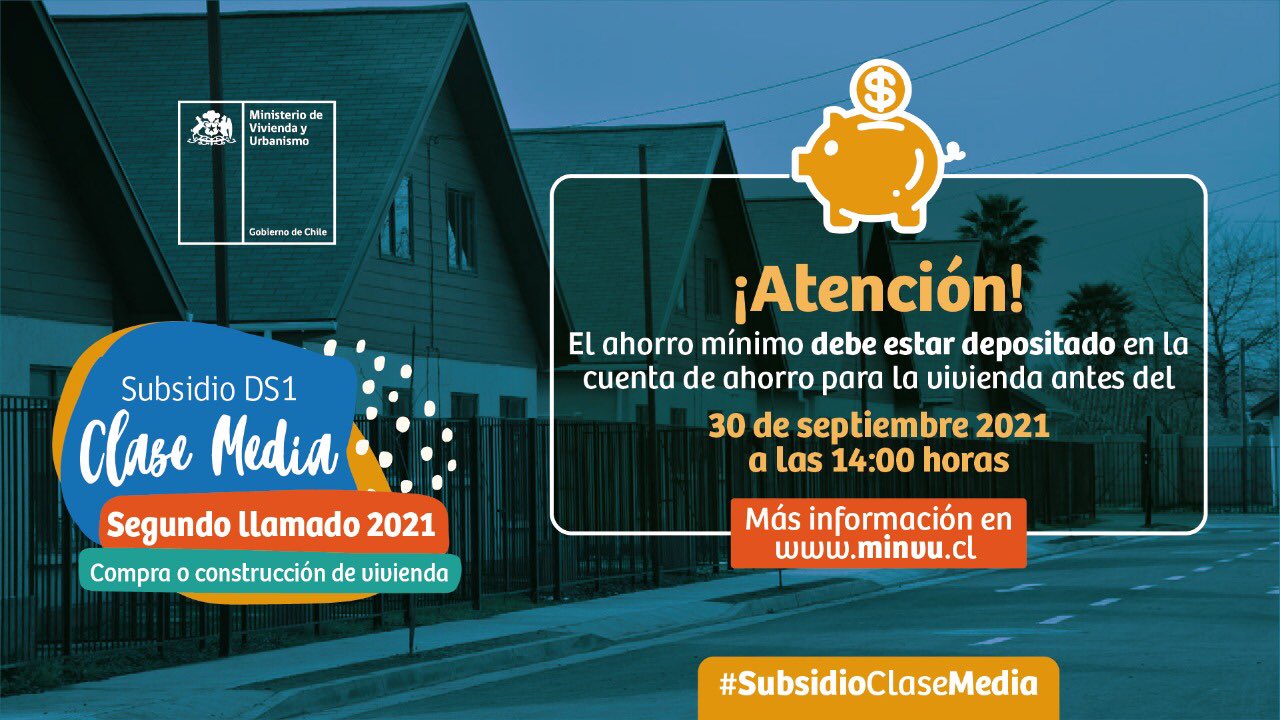 En este momento estás viendo ¡Presta atención si postularás al segundo llamado del #SubsidioClaseMedia#DS1!🏡