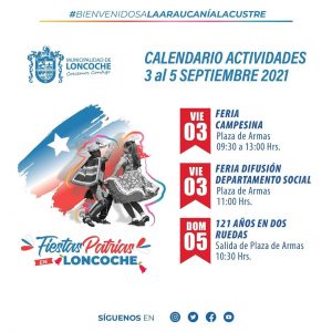 Lee más sobre el artículo FIESTAS PATRIAS EN LONCOCHE 🇨🇱