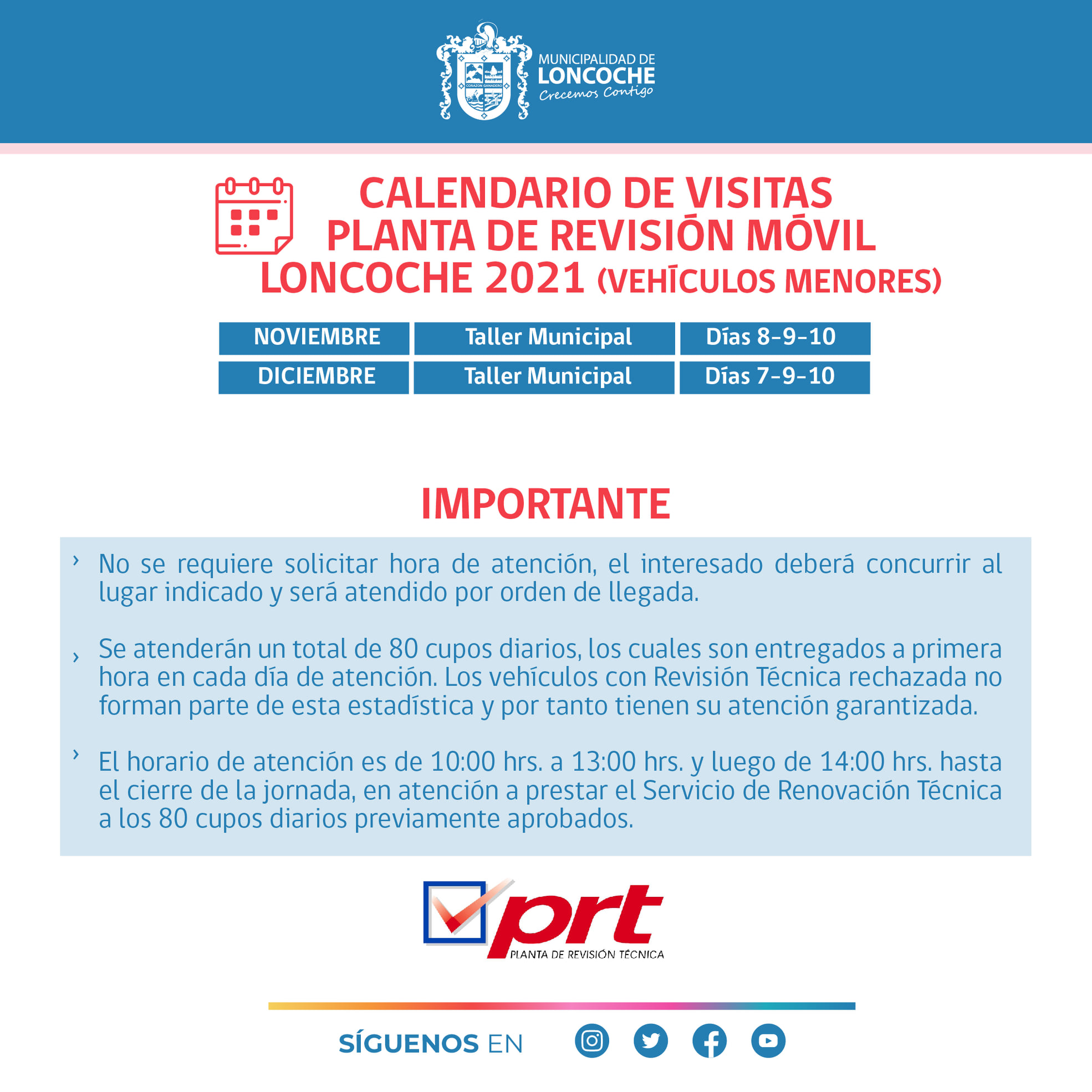 Lee más sobre el artículo DEPARTAMENTO DE TRÁNSITO | PLANTA REVISIÓN TÉCNICA EN LONCOCHE