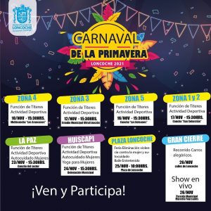 Lee más sobre el artículo EL CARNAVAL DE LA PRIMAVERA LLEGÓ A LONCOCHE!!!