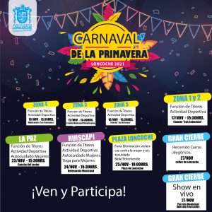 Lee más sobre el artículo EL CARNAVAL DE LA PRIMAVERA LLEGÓ A LONCOCHE!☀️🌼🌸🌺🌻