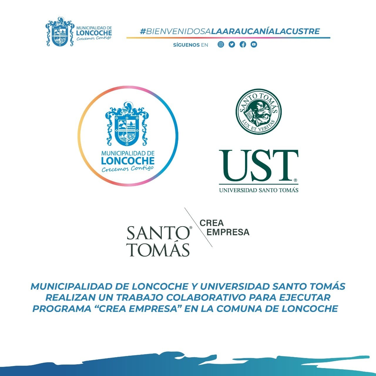 Lee más sobre el artículo MUNICIPALIDAD DE LONCOCHE Y UNIVERSIDAD SANTO TOMÁS EJECUTARÁNPROGRAMA «CREA EMPRESA»