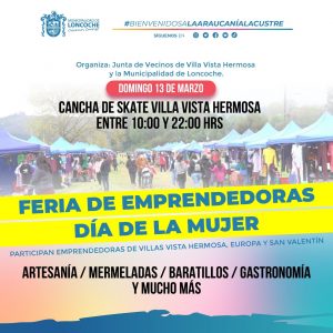 Lee más sobre el artículo VILLAS VISTA HERMOSA, EUROPA Y SAN VALENTIN REALIZARÁN FERIA DE EMPRENDEDORAS.