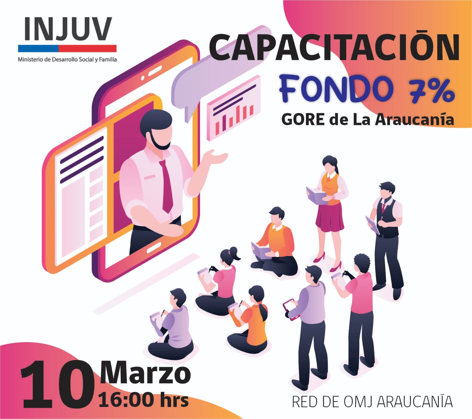 En este momento estás viendo INJUV ARAUCANÍA CAPACITARÁ EN POSTULACIÓN DE FNDR 2022.