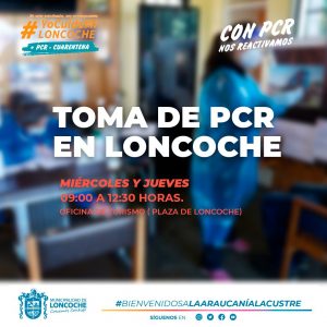 Lee más sobre el artículo HOY TOMA DE PCR EN LONCOCHE.