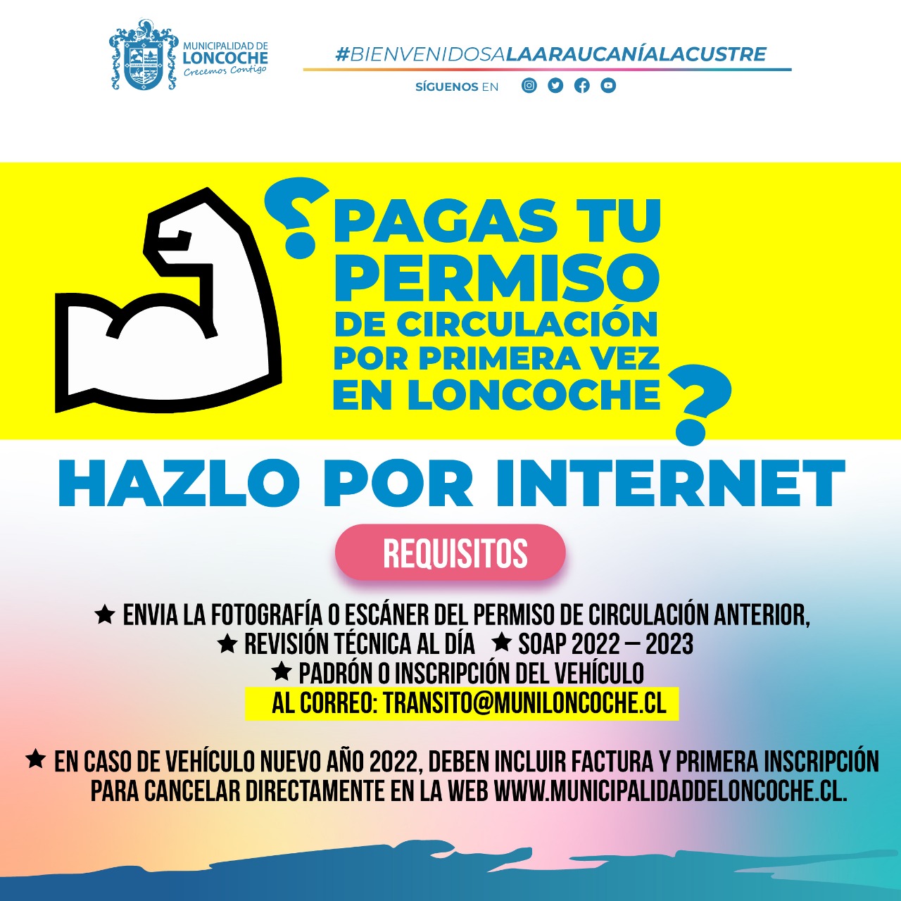 Lee más sobre el artículo PAGAS TU PERMISO DE CIRCULACIÓN POR PRIMERA VEZ EN LONCOCHE?HAZLO POR INTERNET!