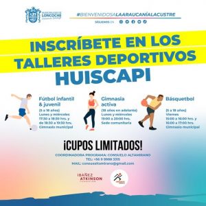 Lee más sobre el artículo TALLERES DEPORTIVOS EN LOCALIDAD DE HUISCAPI.