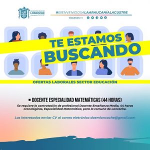 Lee más sobre el artículo TE ESTAMOS BUSCANDO!