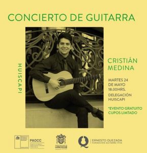 Lee más sobre el artículo ¡CONCIERTO DE GUITARRA EN HUISCAPI!
