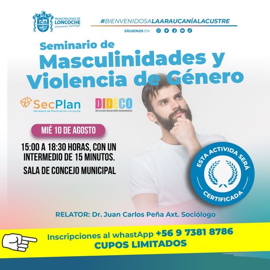 En este momento estás viendo SEMINARIO «MASCULINIDADES Y VIOLENCIA DE GÉNERO»