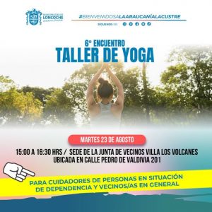 Lee más sobre el artículo 6° ENCUENTRO TALLER DE YOGA.