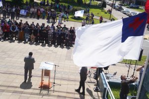 Lee más sobre el artículo MUNICIPIO DE LONCOCHE IZA BANDERA CRISTIANA EVANGÉLICA A DIAS DE SU FERIADO NACIONAL.