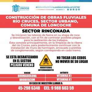 Lee más sobre el artículo CONSTRUCCIÓN DE OBRAS FLUVIALES RÍO CRUCES, SECTOR URBANO, COMUNA DE LONCOCHE.