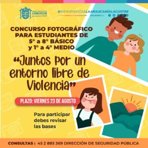 Lee más sobre el artículo CONCURSO FOTOGRÁFICO PARA ESTUDIANTES DE LA COMUNA DE LONCOCHE