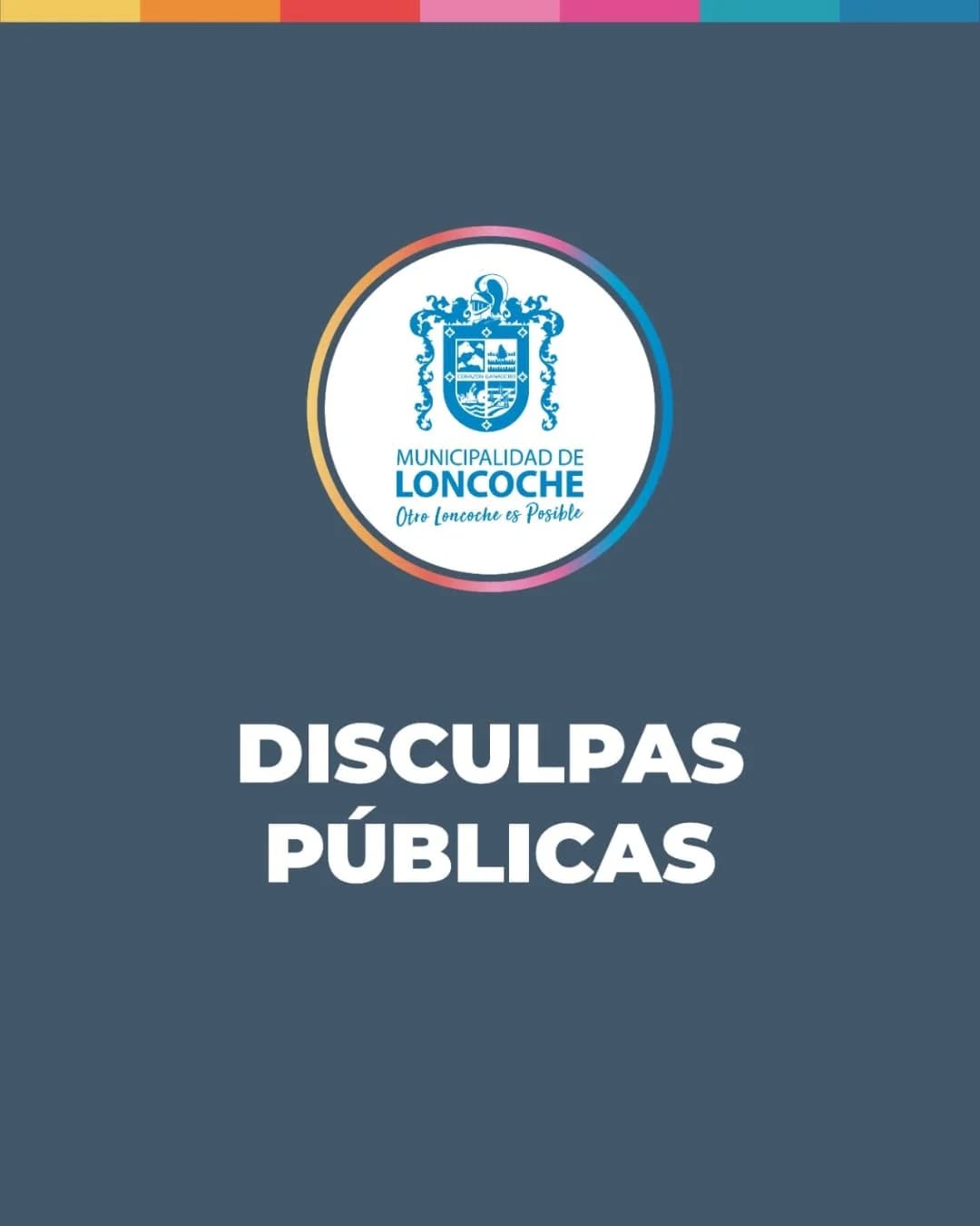 Lee más sobre el artículo DISCULPAS PÚBLICAS.