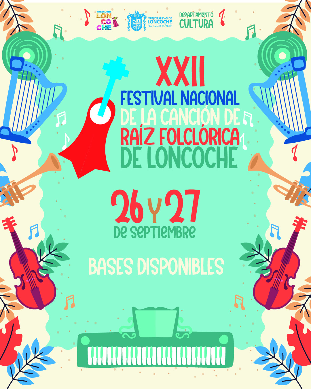 En este momento estás viendo BASES XXII FESTIVAL NACIONAL DE LA CANCIÓN CHILENA DE RAÍZ FOLCLÓRICA DE CHILE.