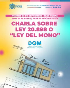 Lee más sobre el artículo INVITACIÓN A CHARLA SOBRE LEY 20.898 O «LEY DEL MONO».