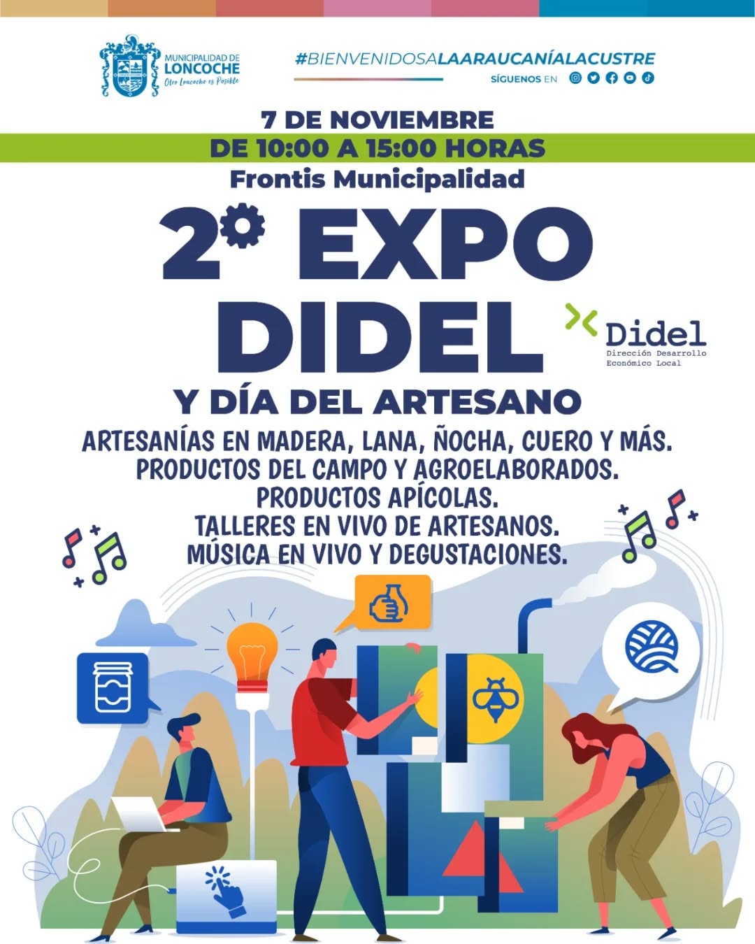 En este momento estás viendo Expo DIDEL y Día Nacional del Artesano: Loncoche celebra su identidad con talento, tradición y comunidad