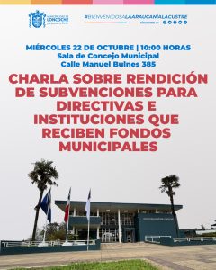 Lee más sobre el artículo Charla sobre Rendición de Subvenciones Municipales