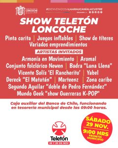 Lee más sobre el artículo ¡Loncoche se une a la Teletón 2025!