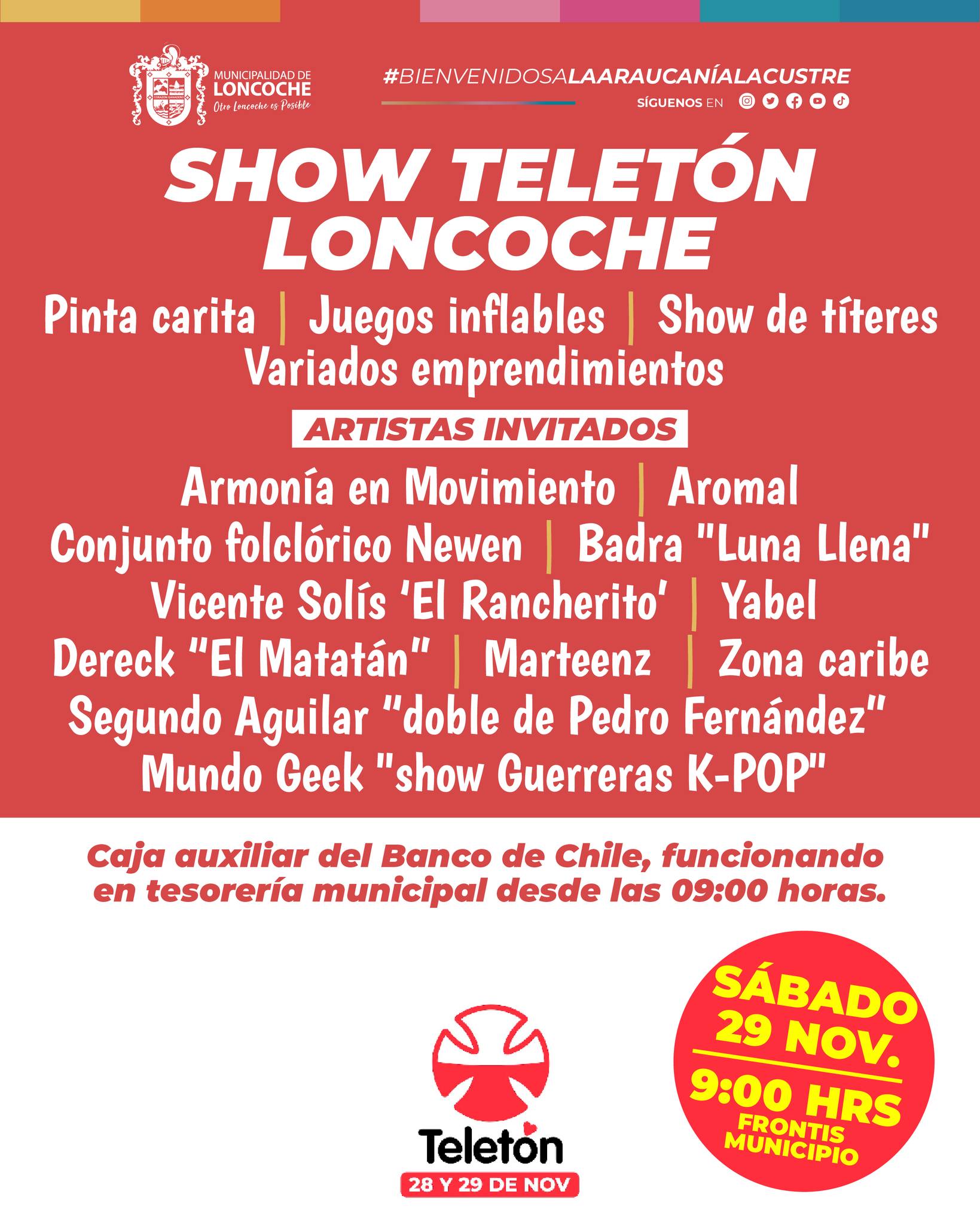 Lee más sobre el artículo ¡Loncoche se une a la Teletón 2025!