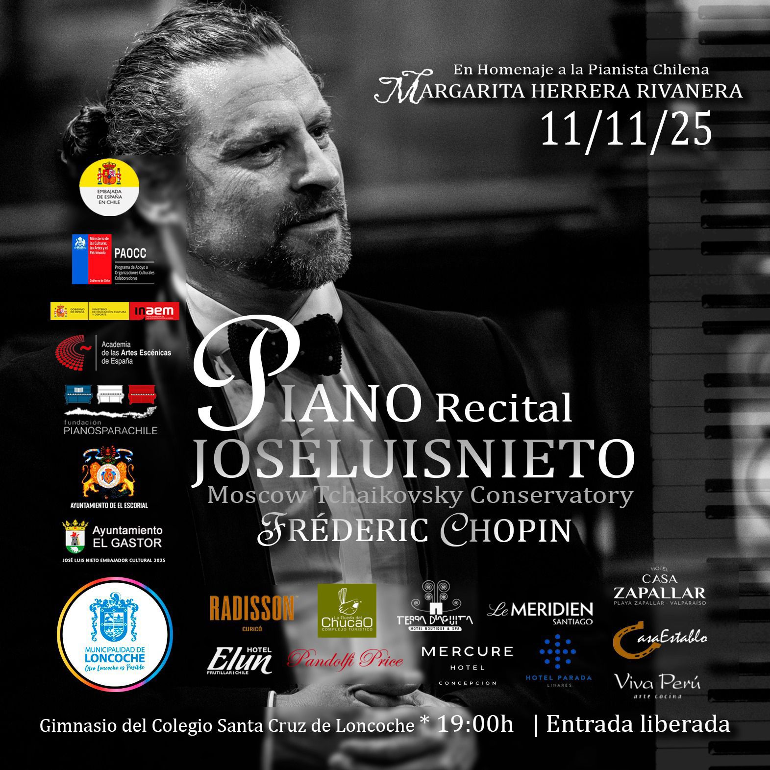 Lee más sobre el artículo Un concierto imperdible en Loncoche: José Luis Nieto llega con su piano y su historia