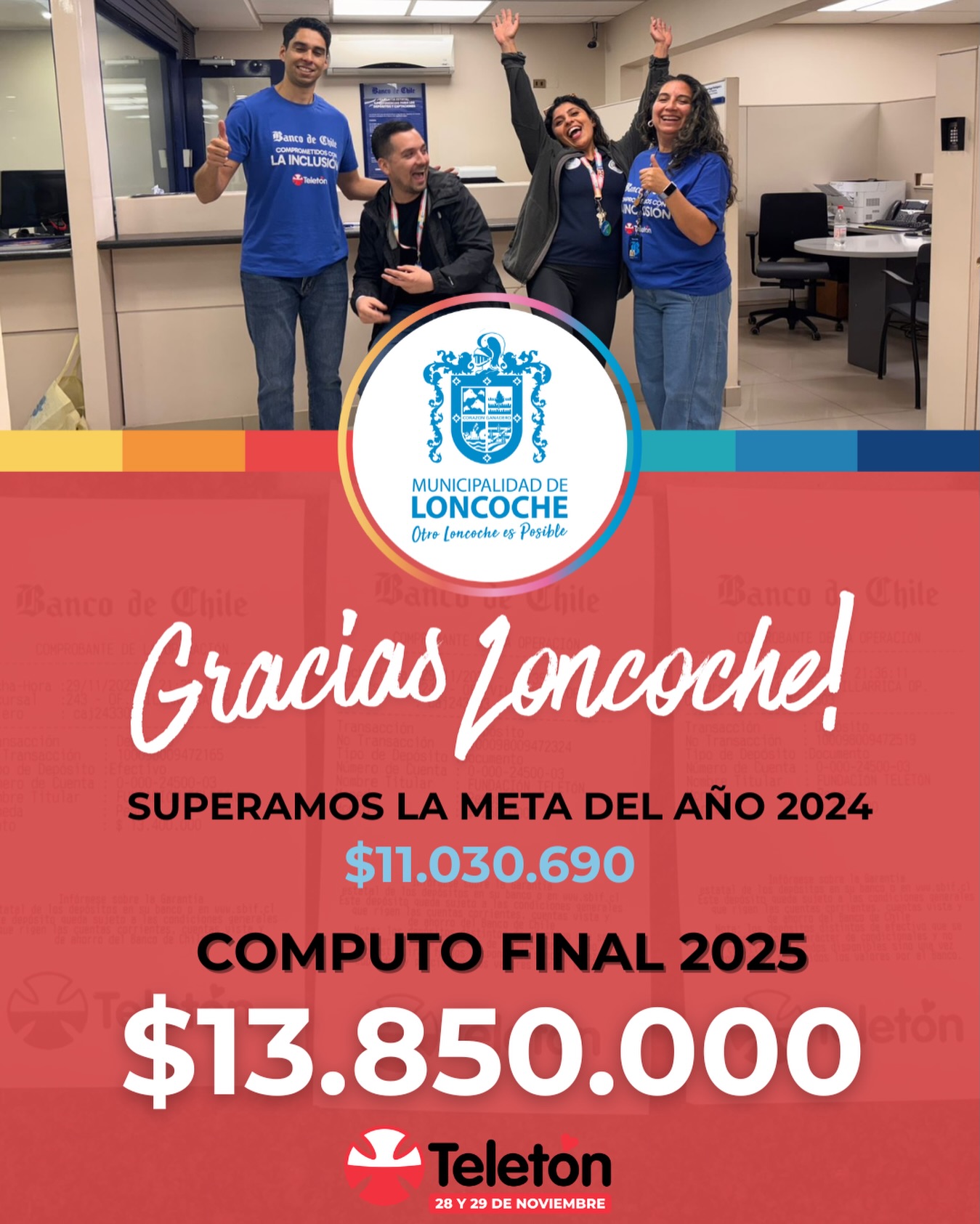 Lee más sobre el artículo ¡CÓMPUTO FINAL TELETÓN LONCOCHE!