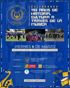 Lee más sobre el artículo Banda Santa Cecilia, este viernes 6 de marzo celebra sus 118 años de historia, cultura y tradición en Loncoche.