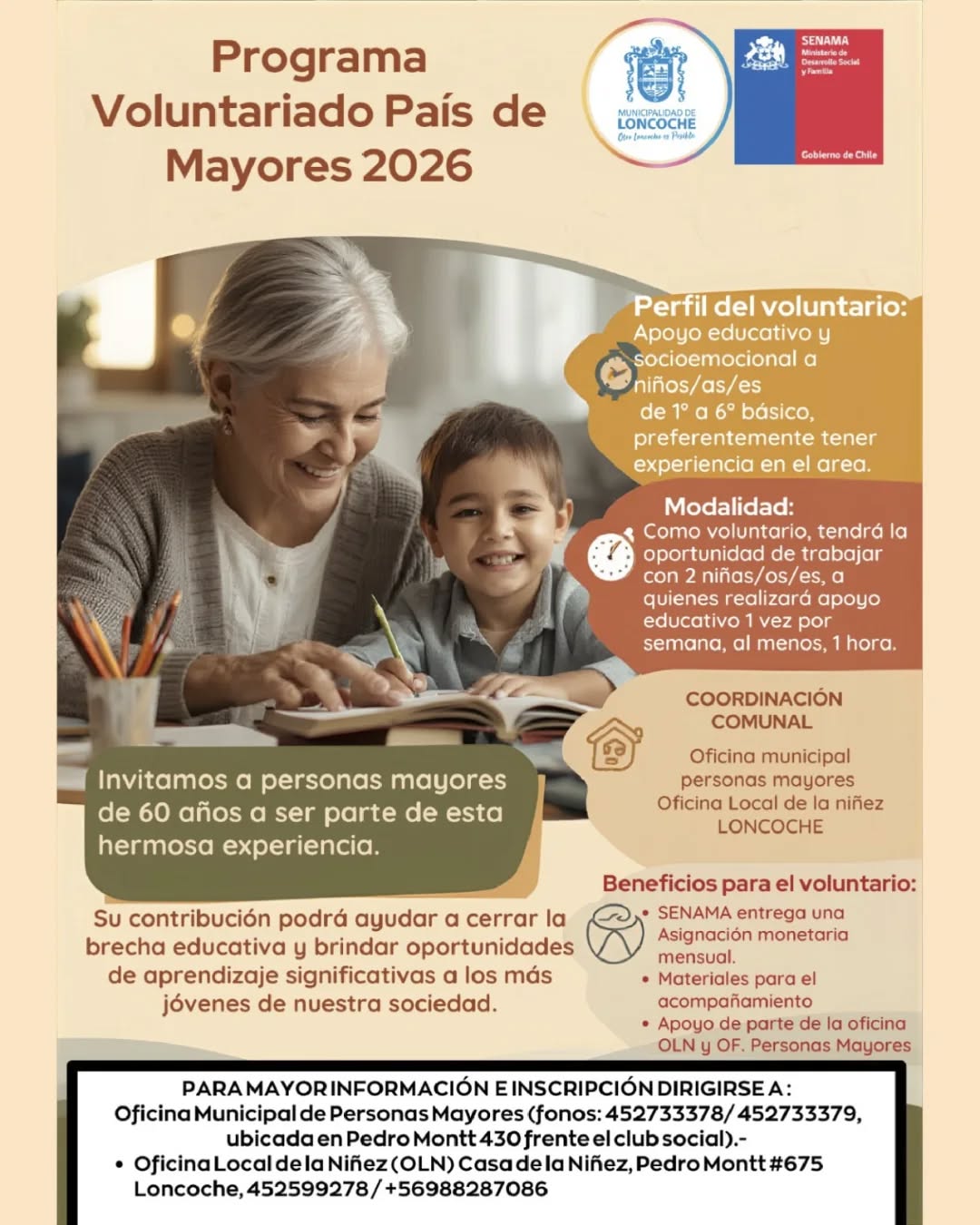 En este momento estás viendo Convocatoria 2026 – Voluntariado País de Mayores