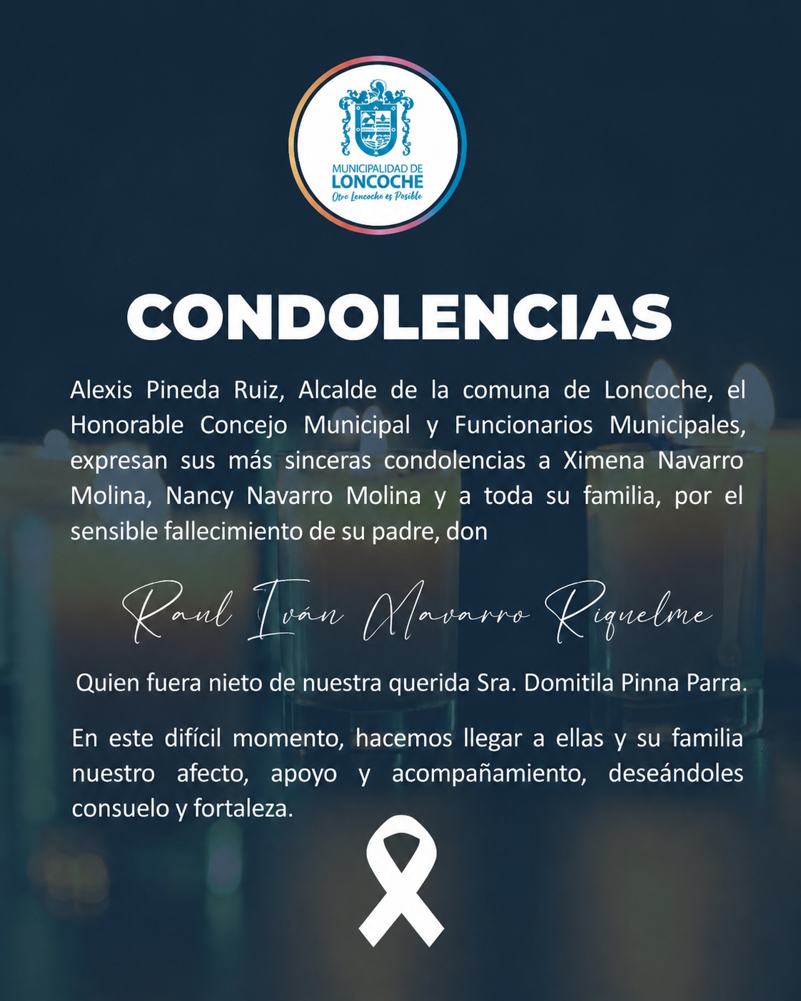 En este momento estás viendo CONDOLENCIAS