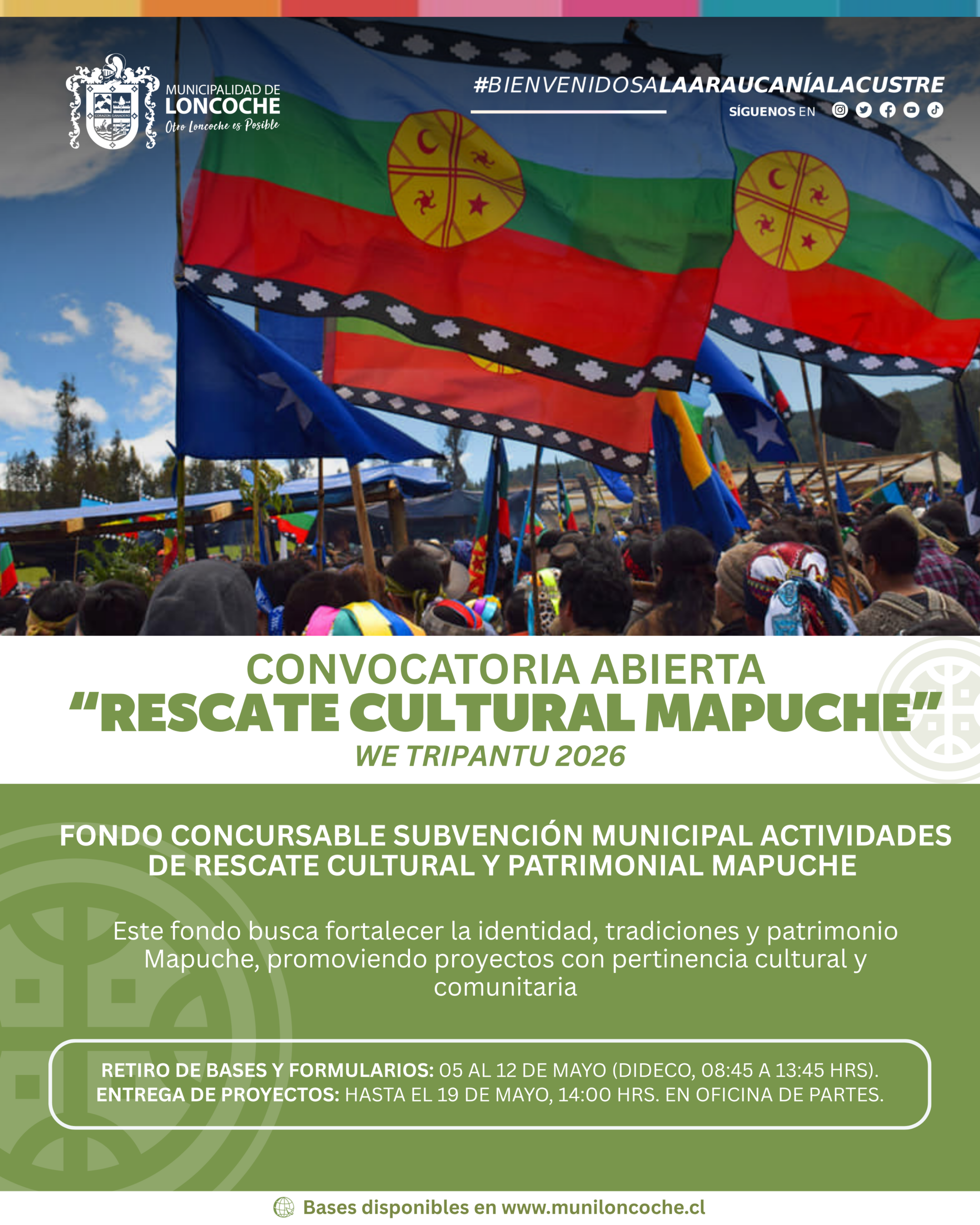 Lee más sobre el artículo Convocatoria abierta: Fondo Concursable de Rescate Cultural y Patrimonial Mapuche 2026