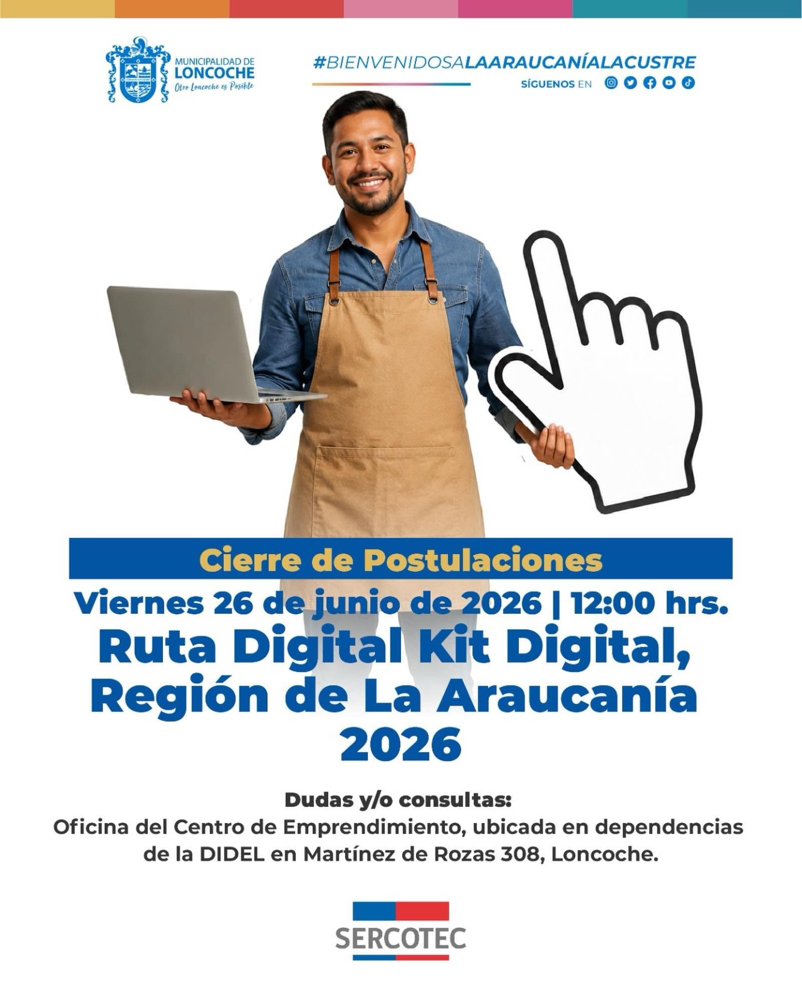 Lee más sobre el artículo CONVOCATORIA ABIERTA: PROGRAMA RUTA DIGITAL KIT DIGITAL 2026 DE SERCOTEC