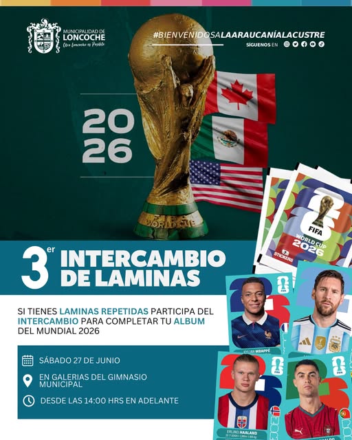 Lee más sobre el artículo ¡VUELVE EL INTERCAMBIO DE LÁMINAS DEL MUNDIAL 2026!