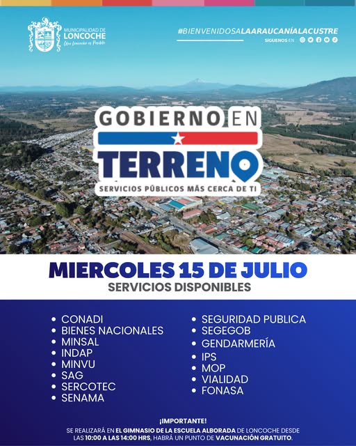 Lee más sobre el artículo GOBIERNO EN TERRENO LLEGA A LONCOCHE