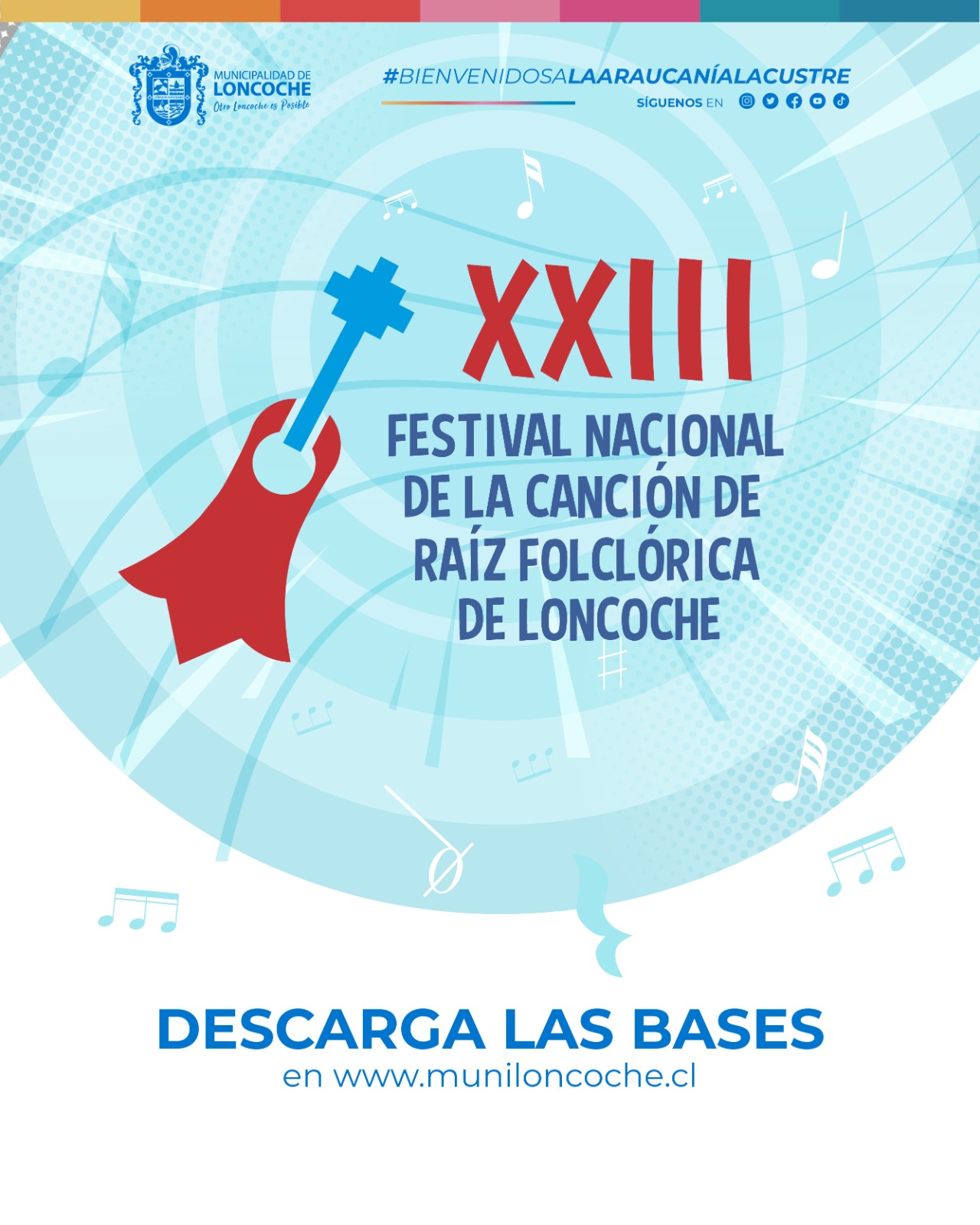 En este momento estás viendo ¡VIVE LA MAGIA DEL XXIII FESTIVAL DE LA CANCIÓN CHILENA DE RAÍZ FOLCLÓRICA EN LONCOCHE!