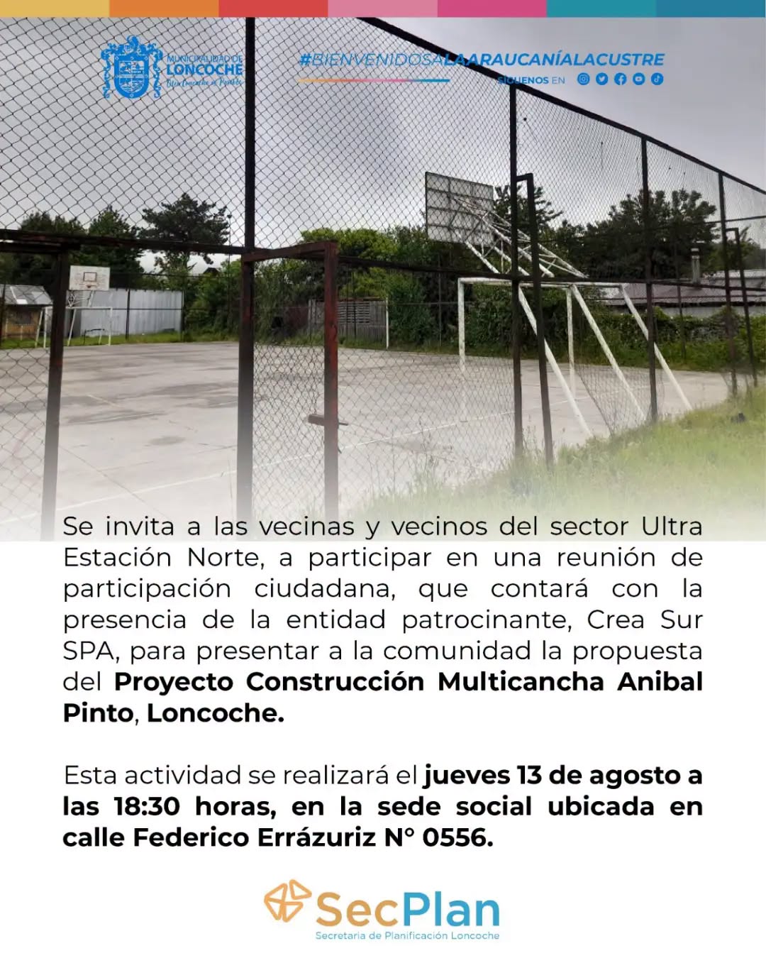 En este momento estás viendo REUNIÓN DE PARTICIPACIÓN CIUDADANA – SECTOR ULTRA ESTACIÓN NORTE