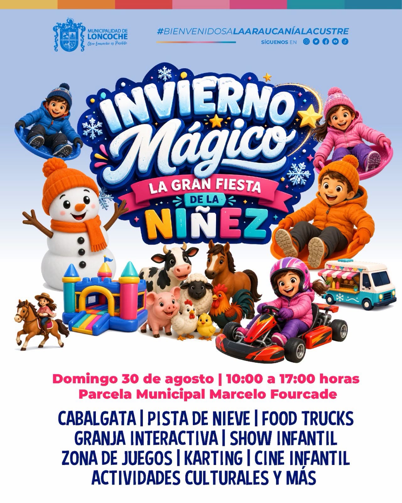 En este momento estás viendo SE VIENE EL INVIERNO MÁGICO, LA GRAN FIESTA DE LA NIÑEZ EN LONCOCHE