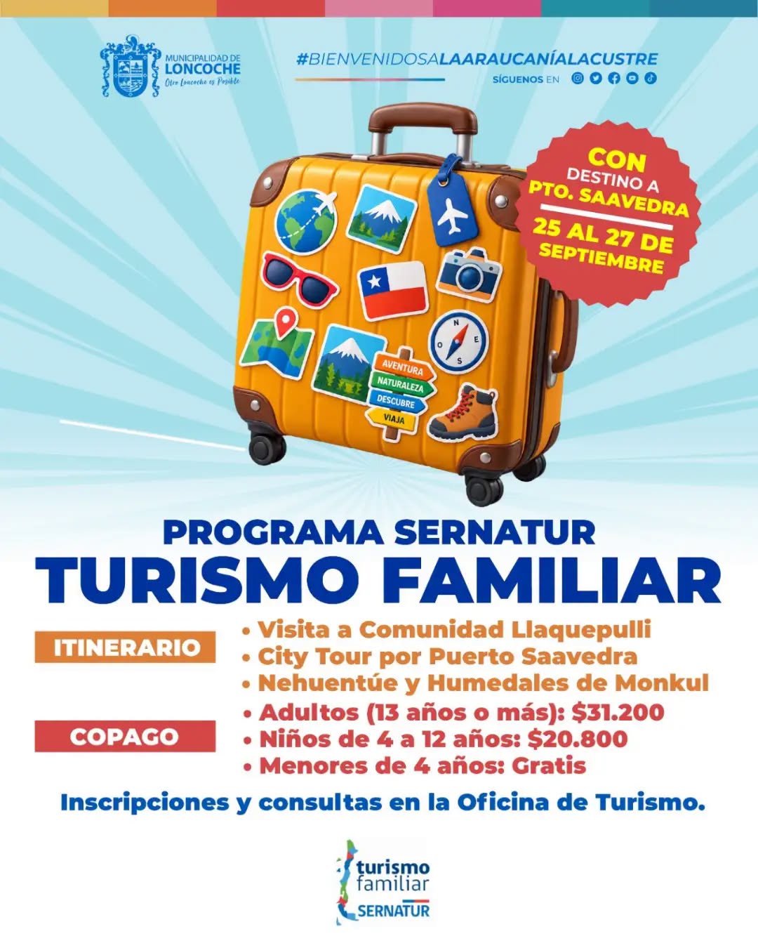 En este momento estás viendo TURISMO FAMILIAR SERNATUR | PUERTO SAAVEDRA
