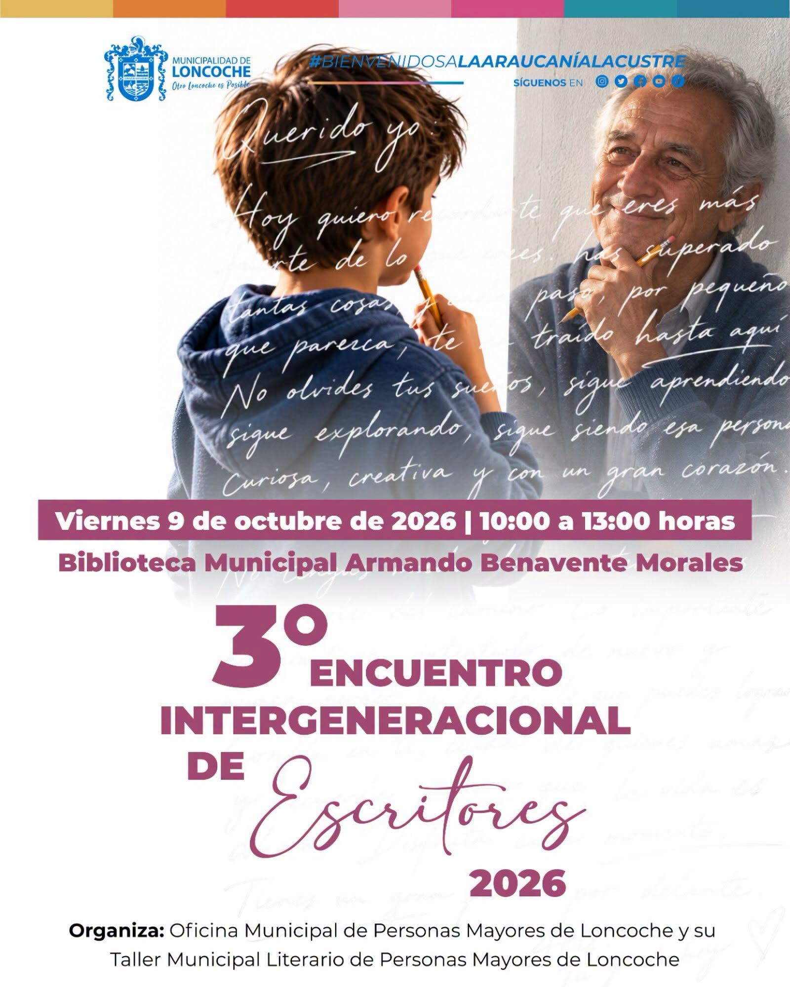 En este momento estás viendo TERCER ENCUENTRO INTERGENERACIONAL DE ESCRITORES 2026