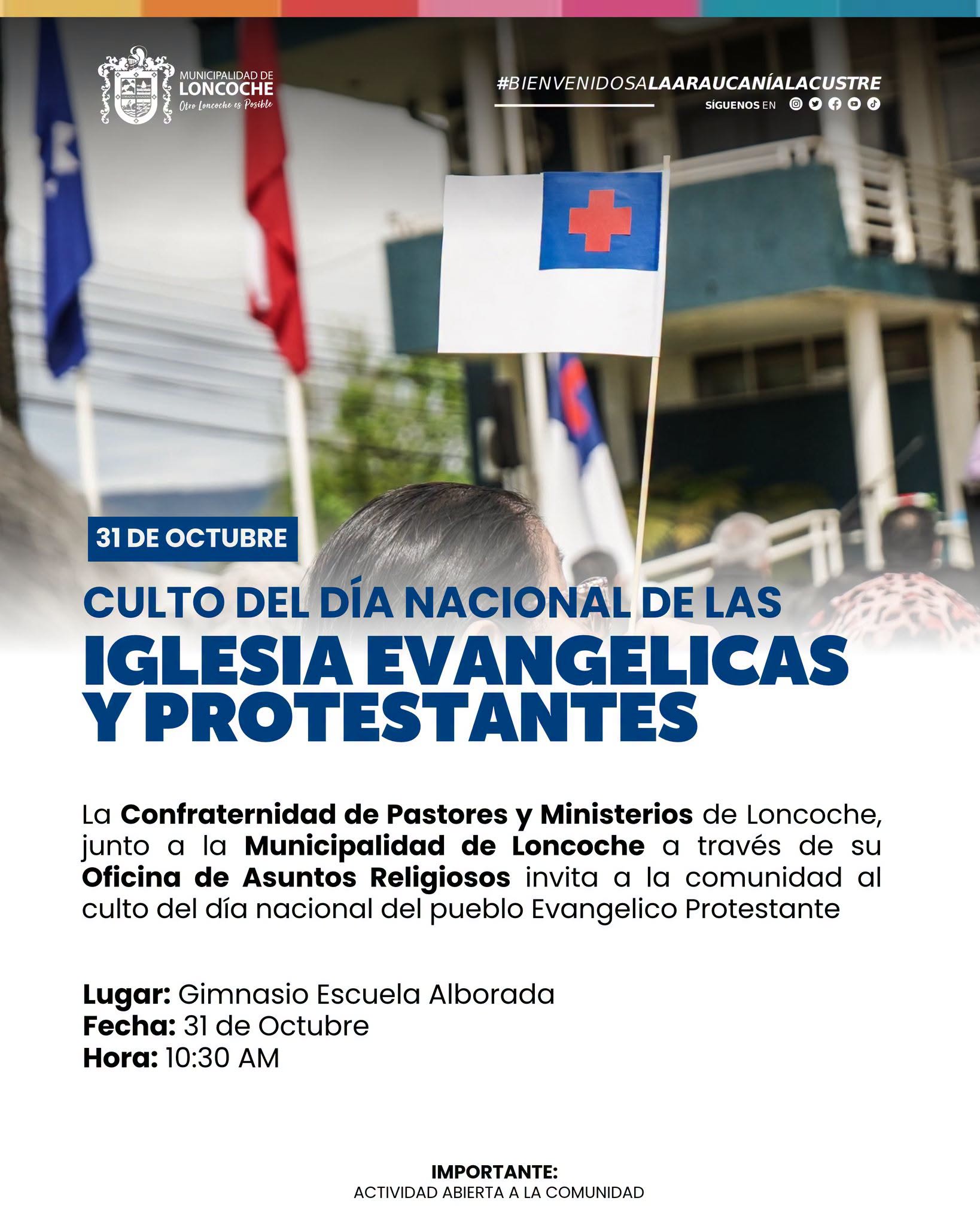 Lee más sobre el artículo INVITAN A CULTO DE ACCIÓN DE GRACIAS POR EL DÍA NACIONAL DE LAS IGLESIAS EVANGÉLICAS Y PROTESTANTES