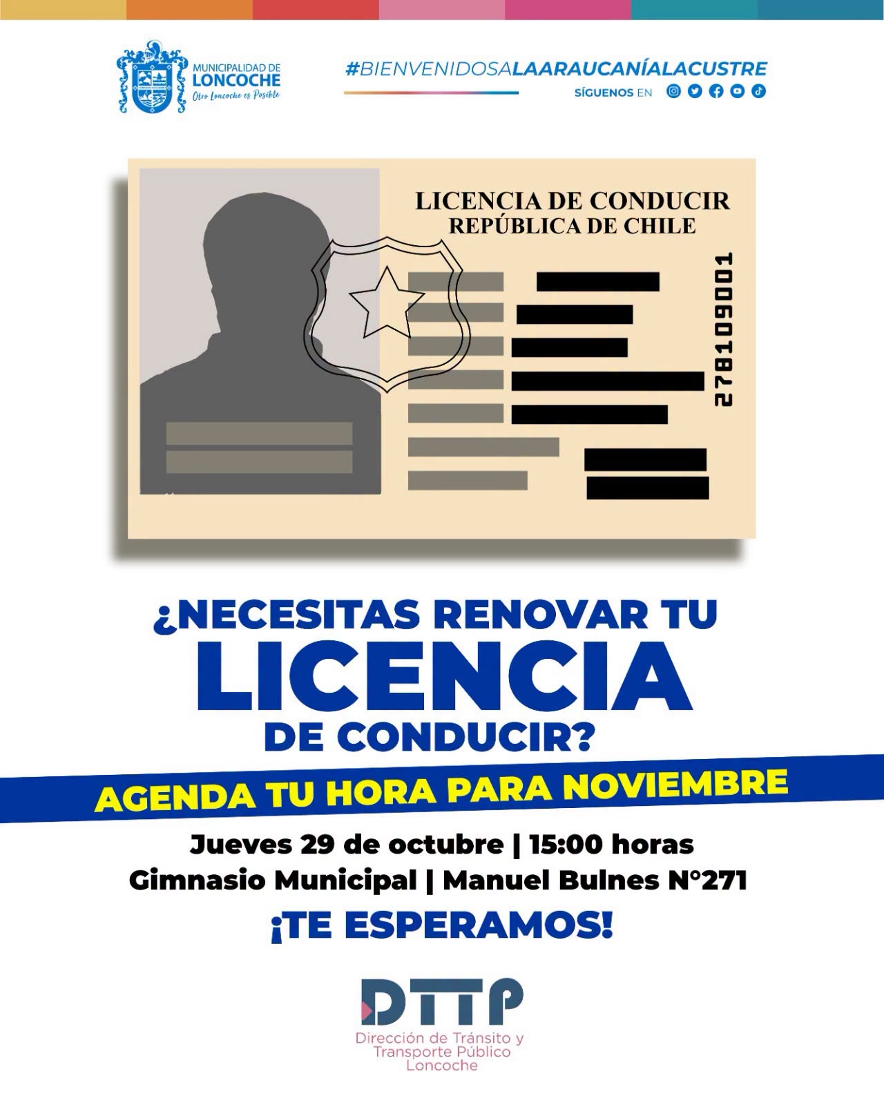 En este momento estás viendo AGENDAMIENTO DE HORAS PARA RENOVACIÓN DE LICENCIAS DE CONDUCIR SE REALIZA HOY EN LONCOCHE
